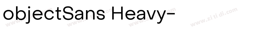 objectSans Heavy字体转换